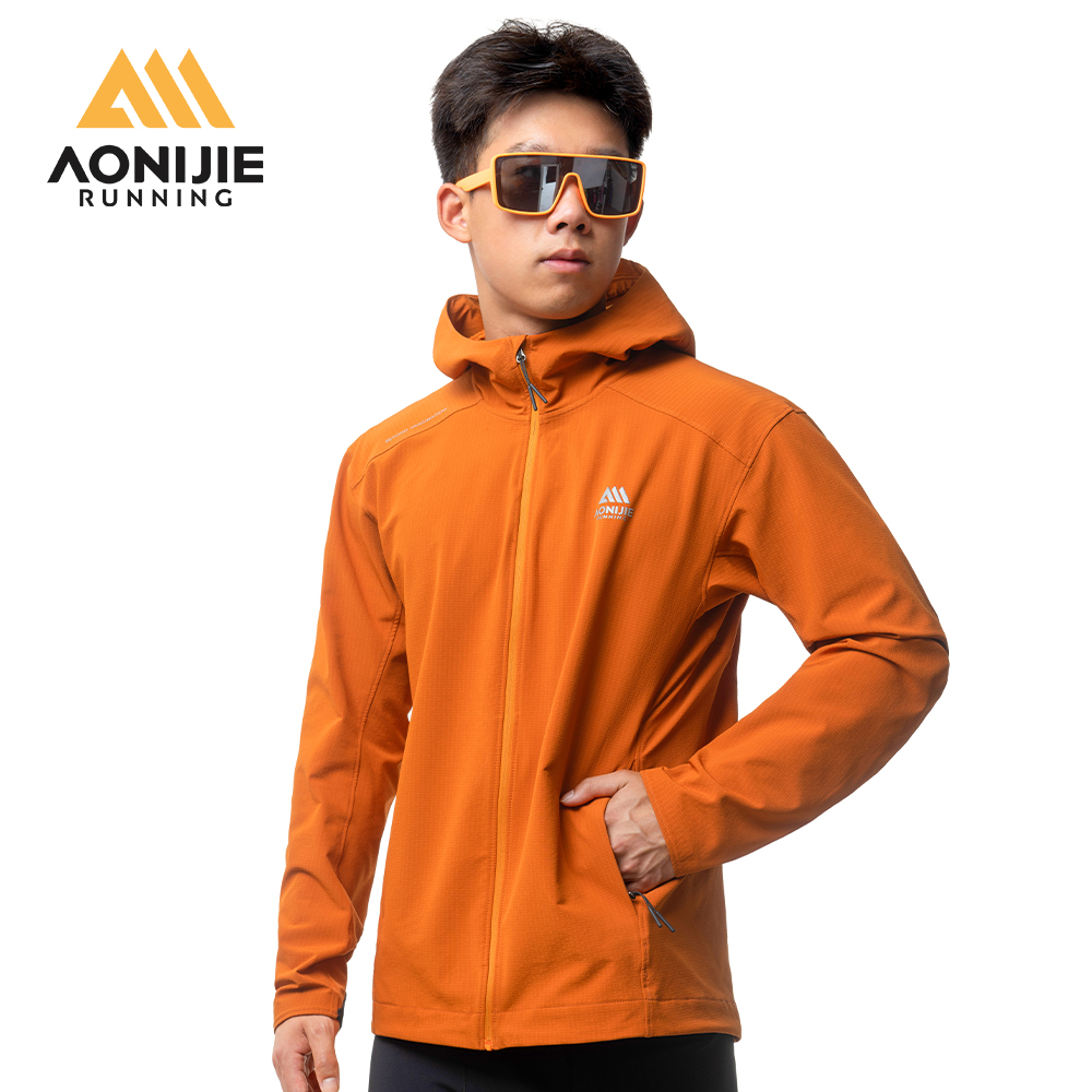 Running Gear Jacket - AONIJIE-Veste à capuche coupe-vent pour homme,