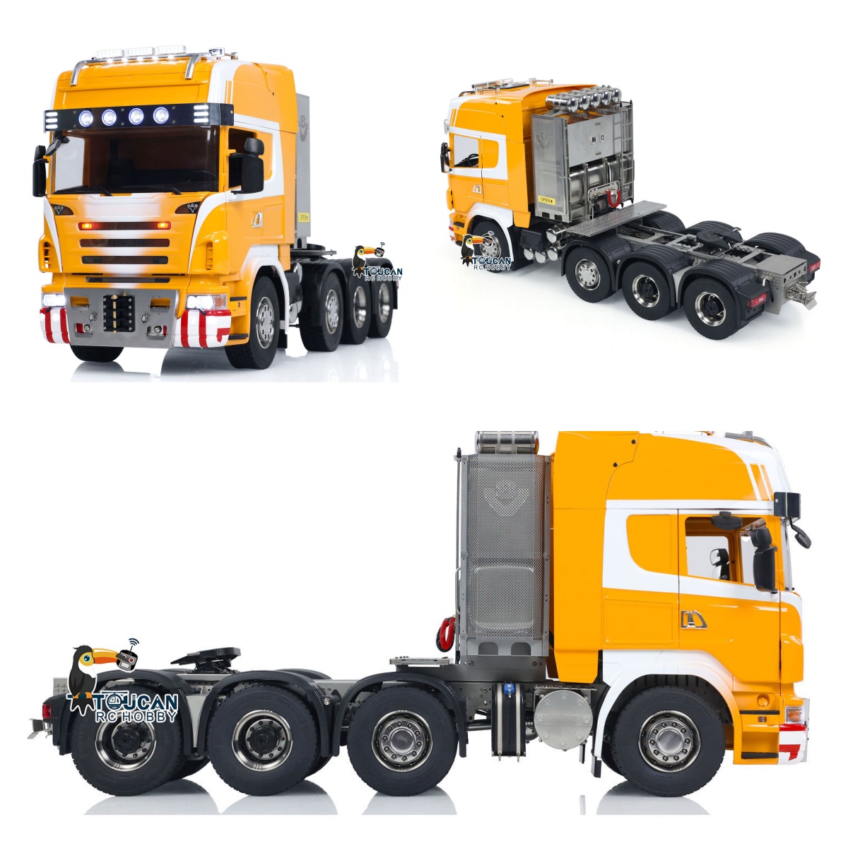 Running Gear Box - Jouet 1/14 8x8 R620 RC tracteur