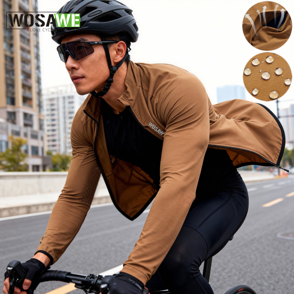 Running Gear Jacket - WOSAWE – coupe-vent de cyclisme unisexe,