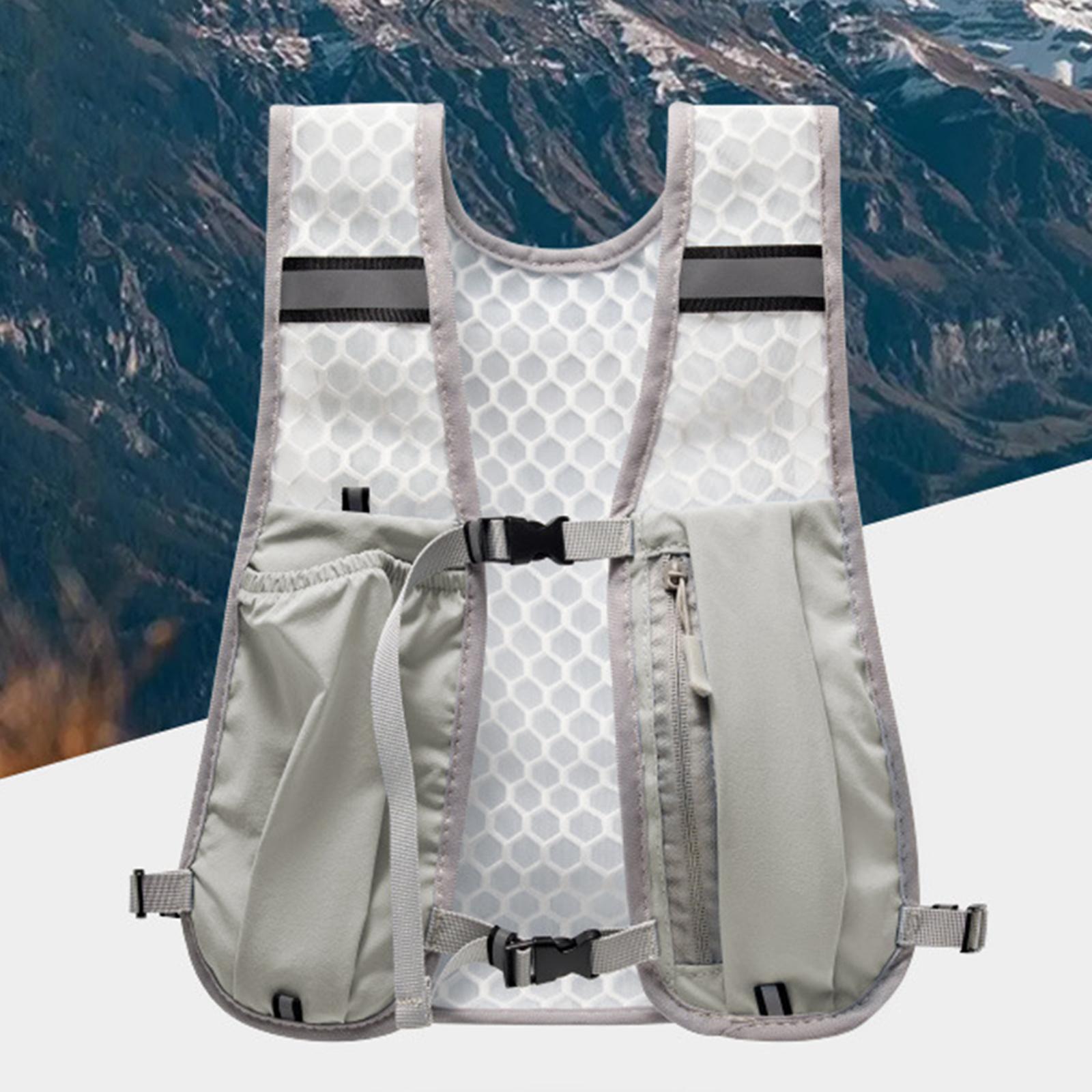 Reflective Running Gear Vest - Gilet d'hydratation réfléchissant avec poche pour