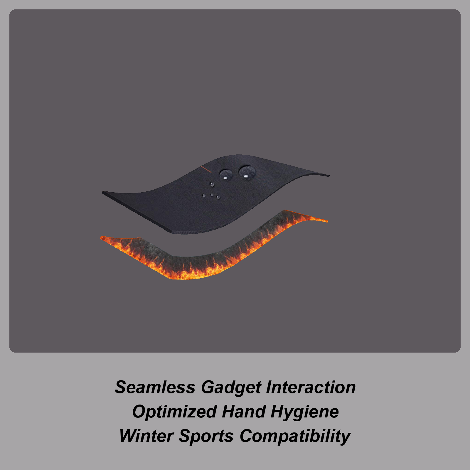 Running Gear In Cold Weather - Gants chauds d'hiver coupe-vent pour écran