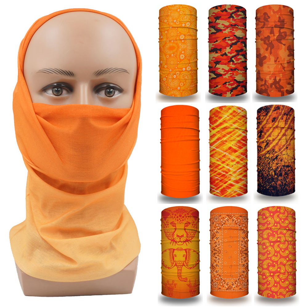 Running Gear Youtube - Bandana visage Orange pour femmes, couvre-chef