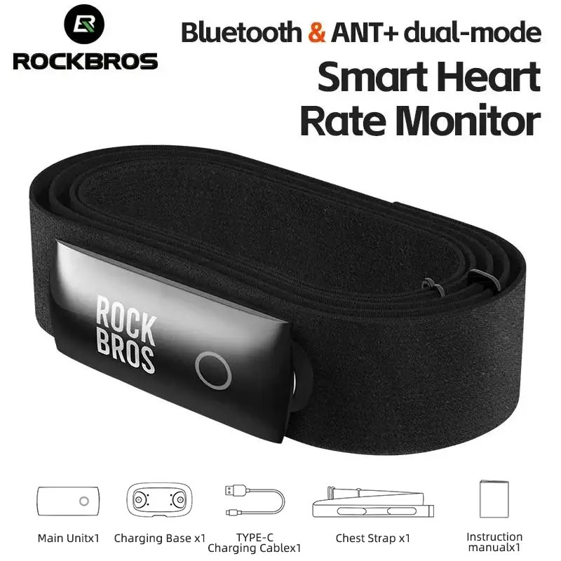 Heart Rate Strap Chest - ROCKBROS – moniteur de fréquence cardiaque
