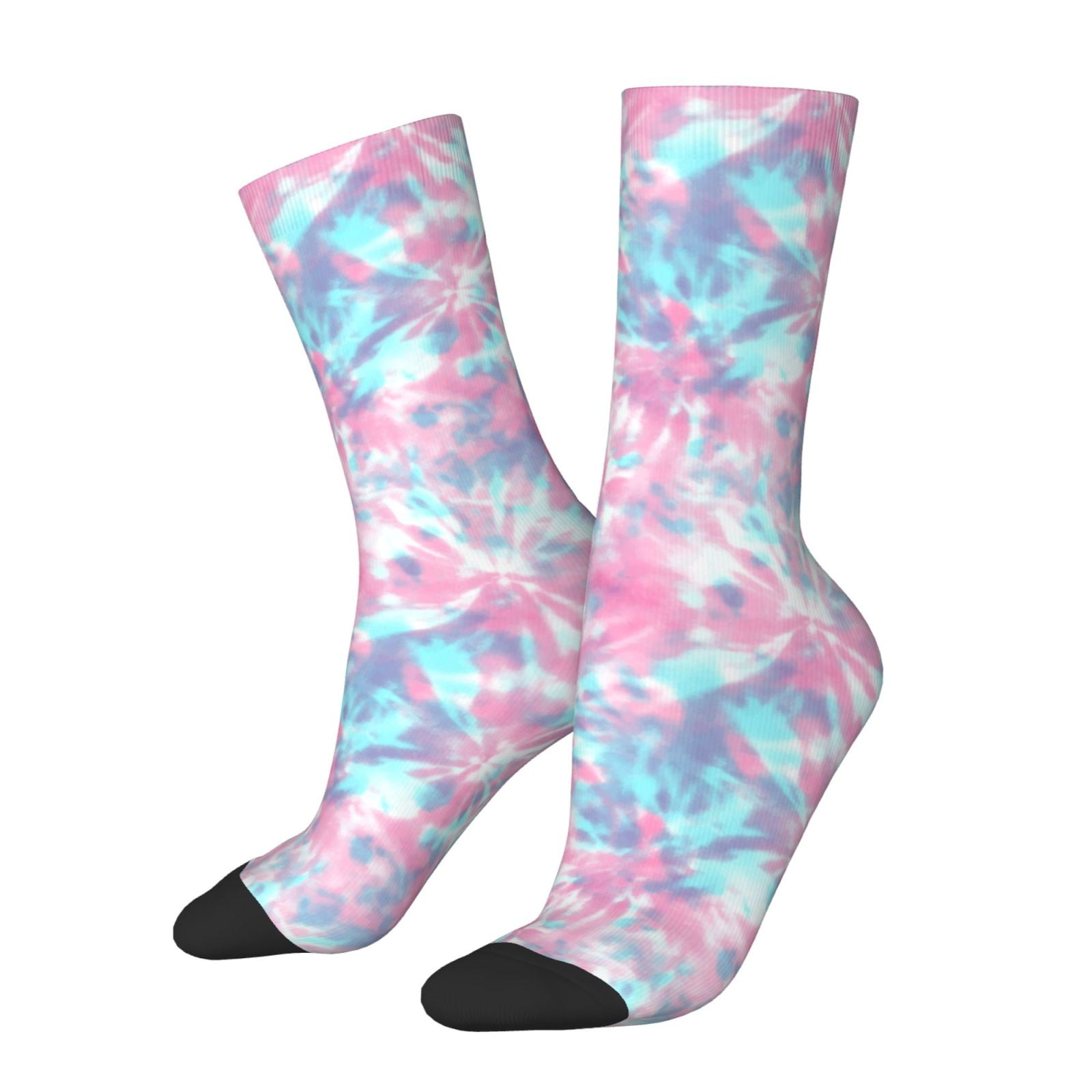 Running Gear Youtube - Chaussettes d'équipage imprimées Tie Dye pour