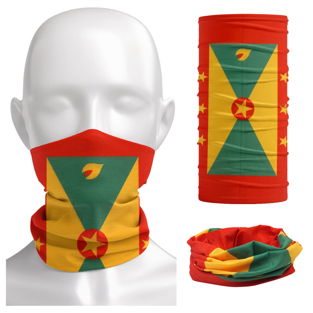 Running Gear Youtube - Grenada Feel Pattern Face Bandana pour