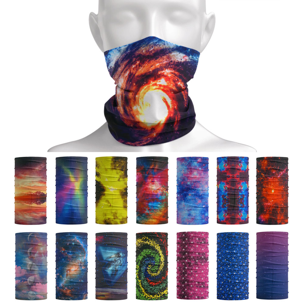 Running Gear Youtube - Paisage étoilé chapeaux cou Tube Bandana