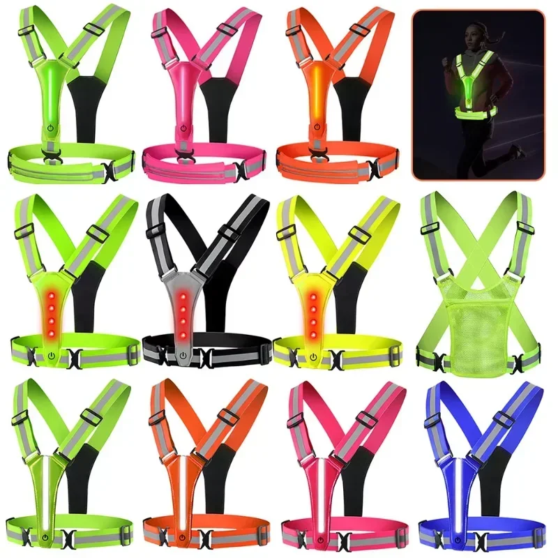Gilet réfléchissant LED pour l - Reflective Running Gear Vest avis et prix