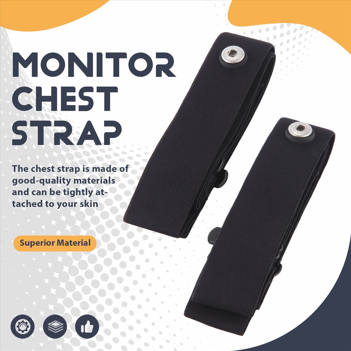 AA83 2 pièces Bandes élastique - Heart Rate Strap Chest avis et prix
