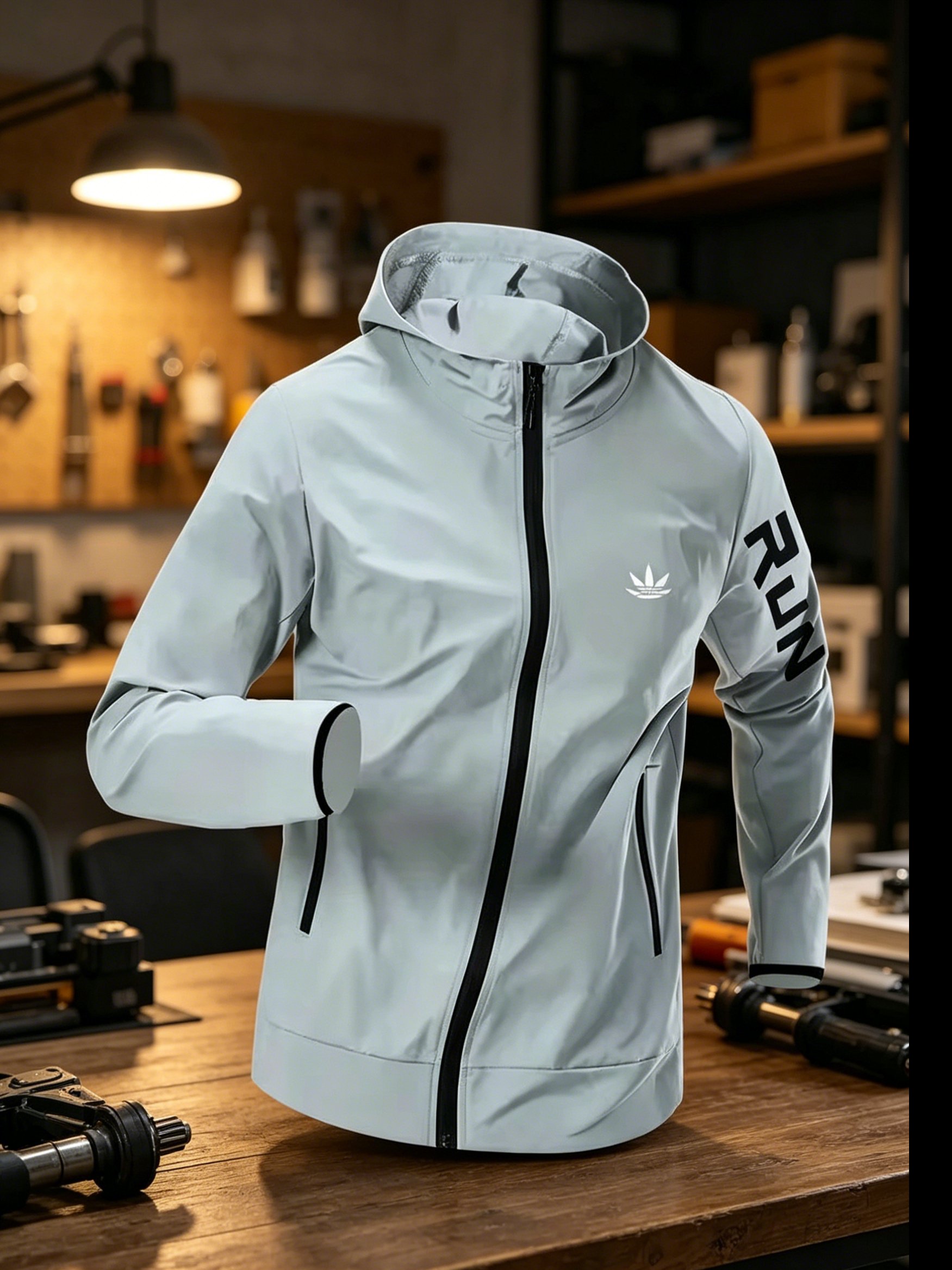 Veste coupe-vent à capuche pou - Running Gear Jacket avis et prix