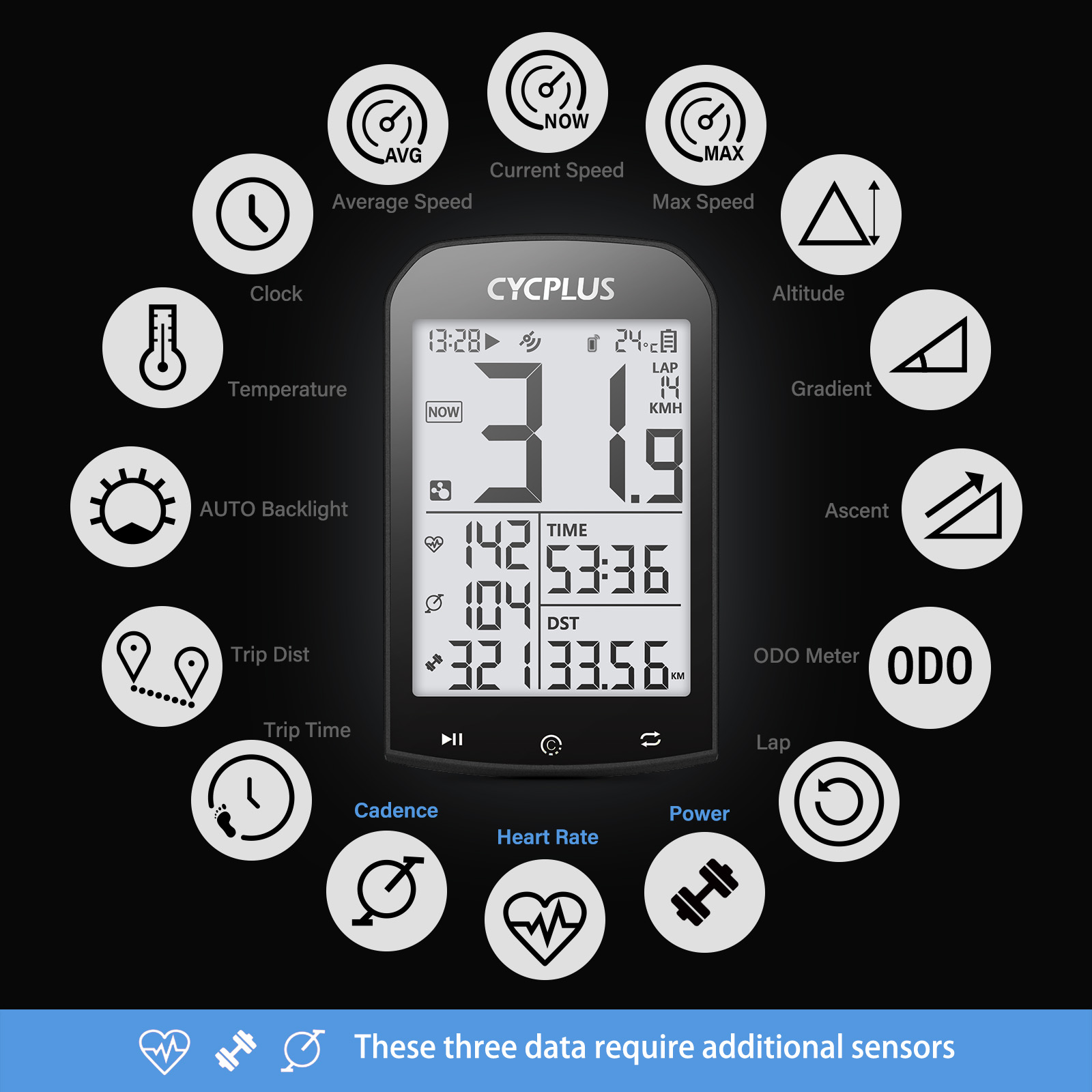 CYCPLUS – accessoires de vélo, - Heart Rate Strap Chest avis et prix