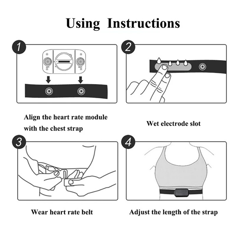 1/2 pièces, moniteur de fréque - Heart Rate Strap Chest avis et prix