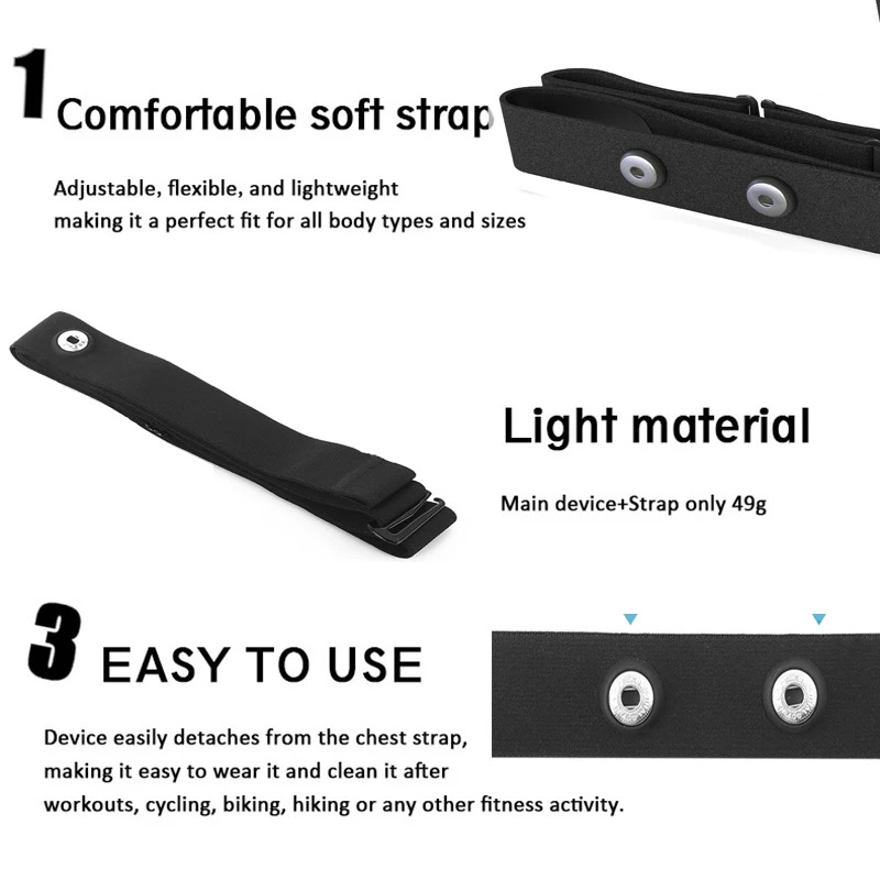 Sangle de fréquence cardiaque  - Heart Rate Strap Chest avis et prix