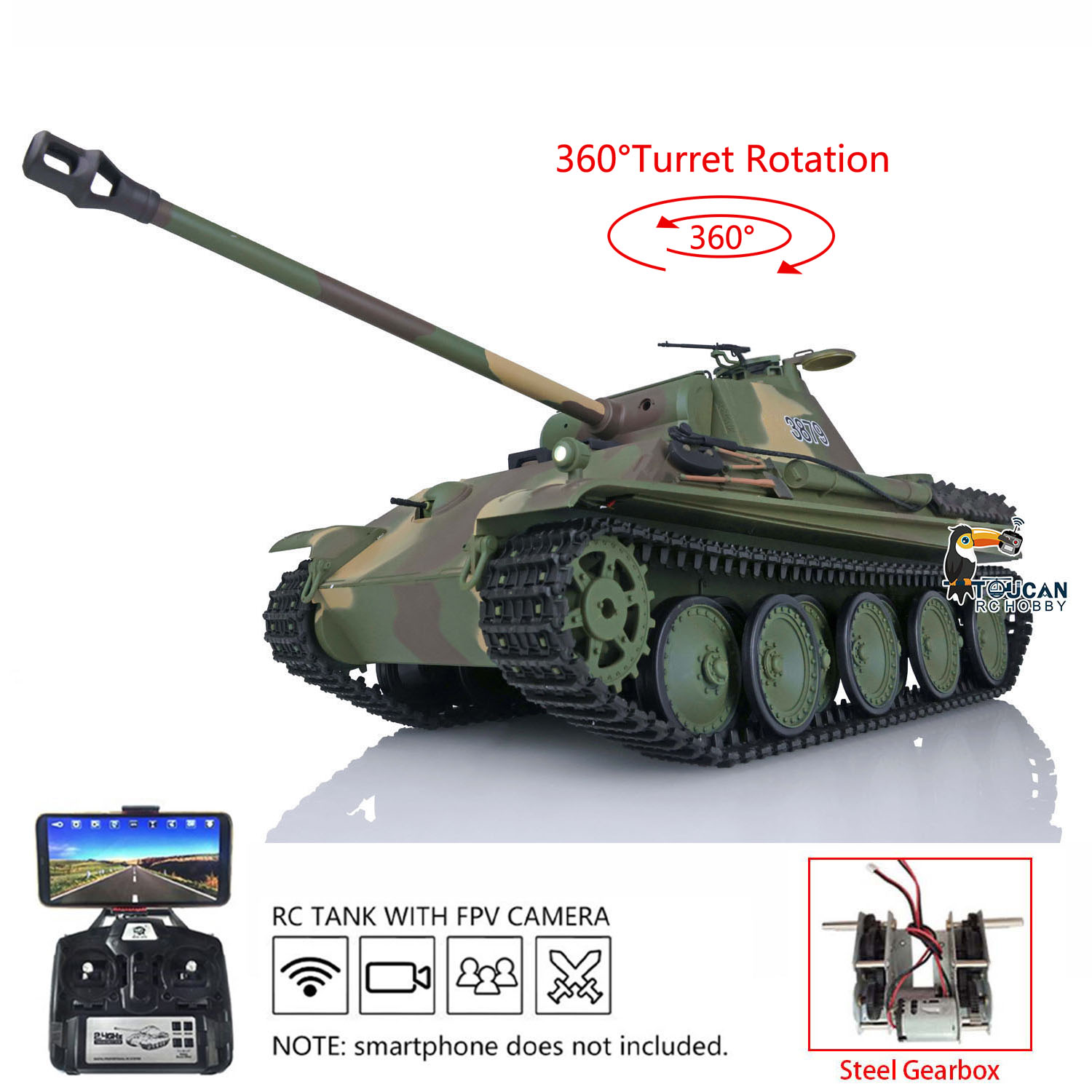 Tank RC Heng Long 1/16 7.0 en  - Running Gear Box avis et prix